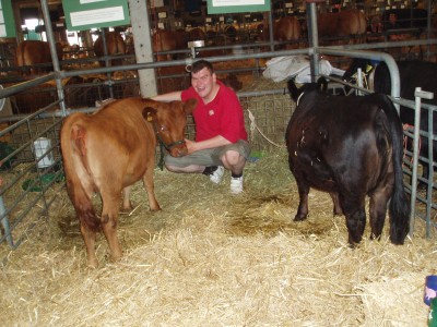 Adam at the Royal Show with Kittiwake.